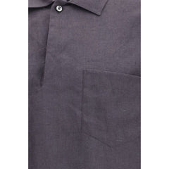 Deperlu Gray Linen Shirt