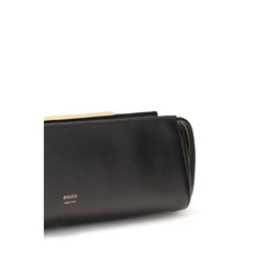 Khaite Zwart Kalfsleren Bos Taurus Clutch Tas