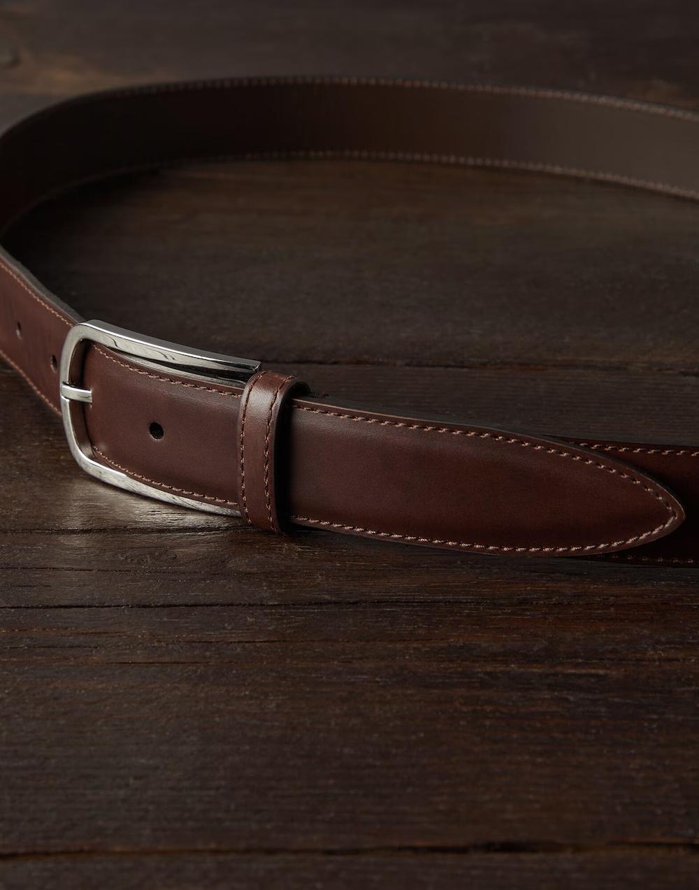 Brunello Cucinelli Brown Leather Regular Belt