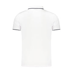 Lotto White Polyester Men's Polo Shirt