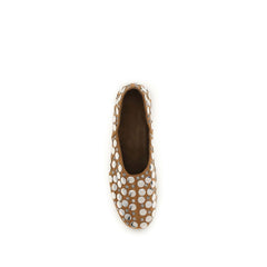 Khaite Beige Kalfsleer Bos Taurus Ballerinas