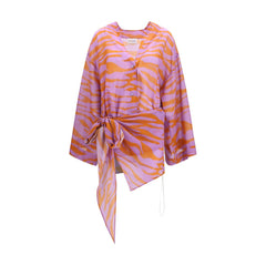 The Attico Multicolor Cotton Pattern Shirt