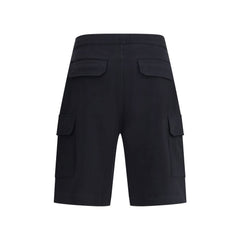 Brunello Cucinelli Black Cotton Bermuda Shorts