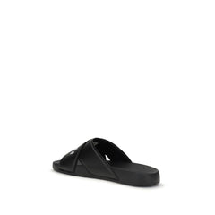 Balenciaga Black Rubber Sandals