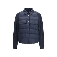 Brunello Cucinelli Blue Polyester Jacket
