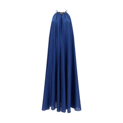 Zimmermann blauwe zijden cocktailjurk