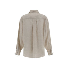 Brunello Cucinelli Beige Linen Shirt