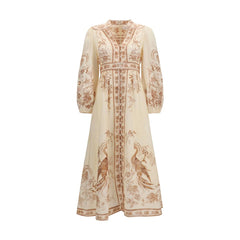 Zimmermann Beige Linnen Casual Jurk