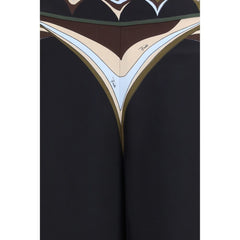 Emilio Pucci Black Silk Flared Pants