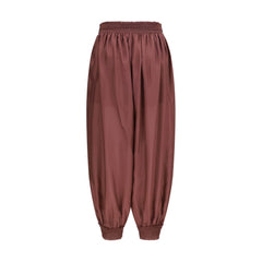 Zimmermann Bordeaux Silk Casual Pants