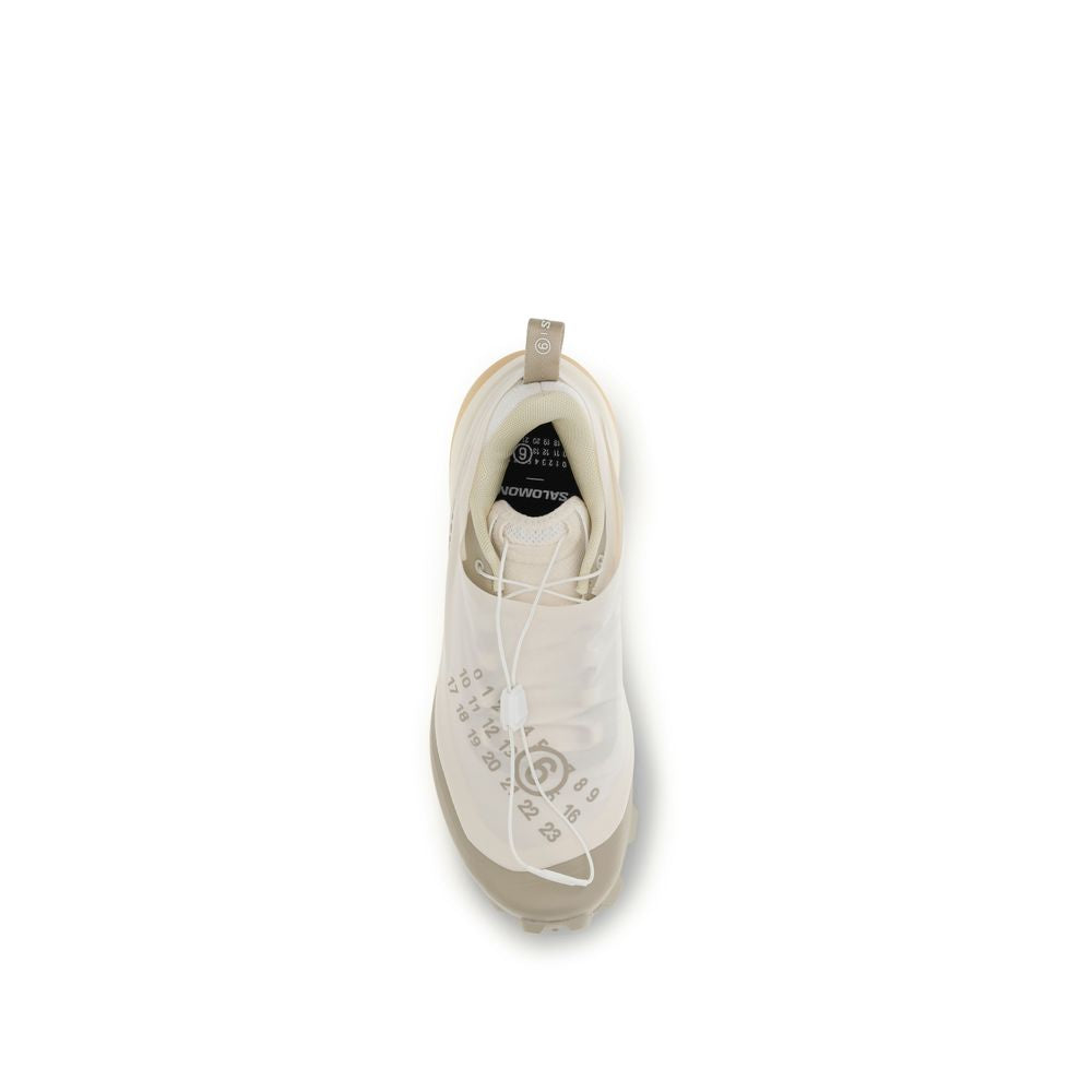 MM6 White Polyamide Athletic Sneakers