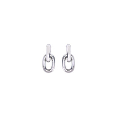 Rabanne Silver Resin Earrings