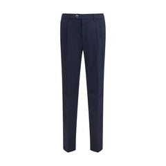 Brunello Cucinelli Black Cotton Chino Pants