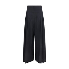 Brunello Cucinelli Black Cotton Casual Pants