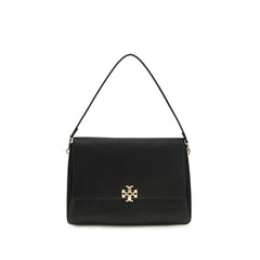 Tory Burch Black Calf Leather Bos Taurus Shoulder Bag