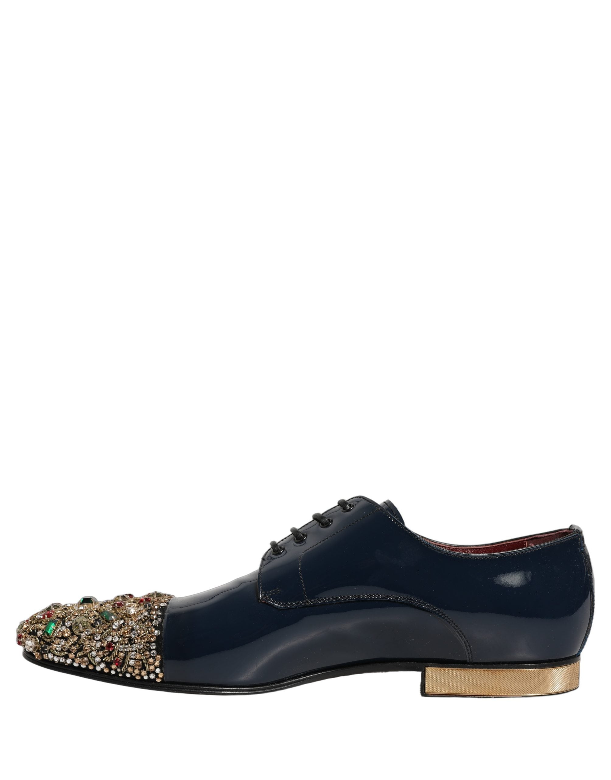 Dolce & Gabbana Blauwe Sierlijke Derbyschoenen Voor Heren
