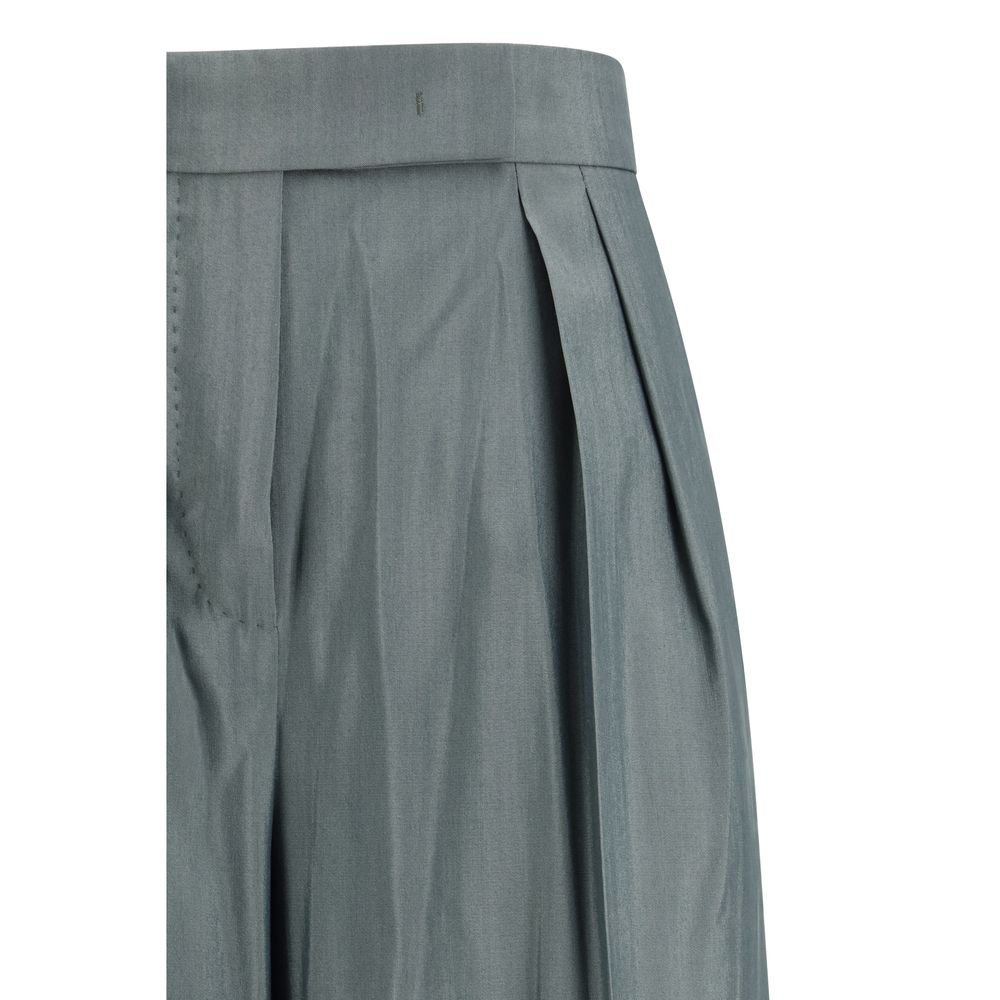 Max Mara Bicolor Wollen Overhemd Aries Casual Broek