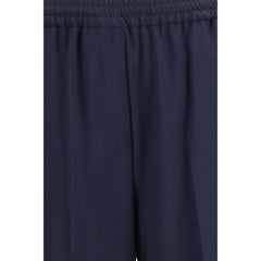 Max Mara Blauwe Wollen Oves Aries Casual Broek