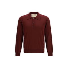 Valentino Bordeaux Wollen Oves Aries Poloshirt