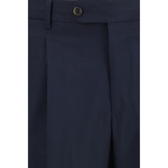 PT Torino Blauwe Wollen Oves Aries Casual Broek