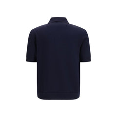 Balmain Blue Wool Oves Aries Polo Shirt