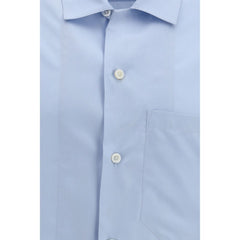 Umit Benan Blue Silk Shirt