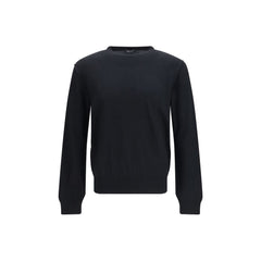 Aragona Cashmere Zwarte Wol Oves Aries Sweatshirt