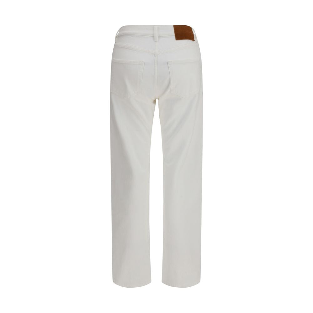 Umit Benan Witte Slim Fit Jeans van Katoen