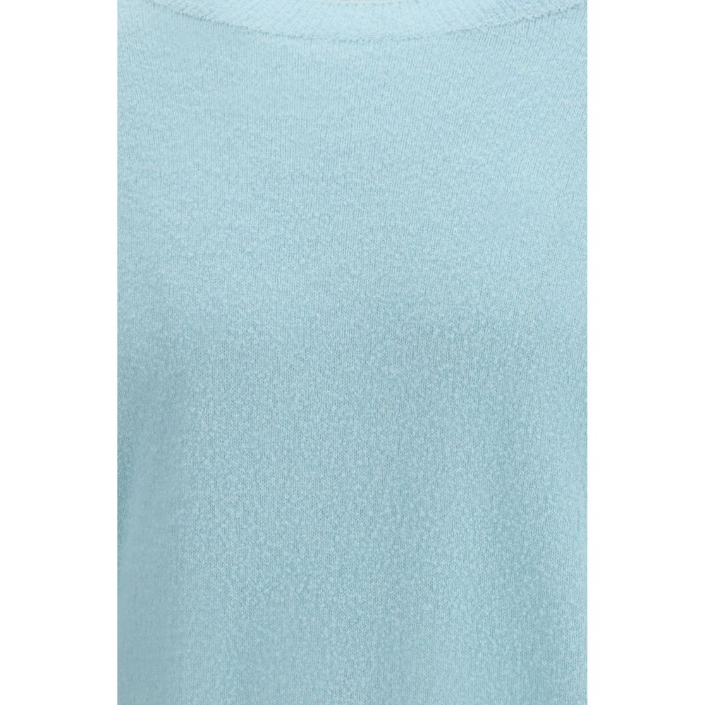 Umit Benan Blue Silk Sweatshirt
