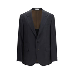 Brunello Cucinelli Zwart Wollen Oves Aries Jas