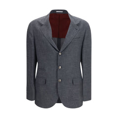 Brunello Cucinelli Gray Wool Oves Aries Blazer