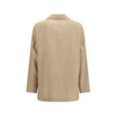 Lardini Beige Wool Oves Aries Full-Length Jacket