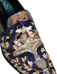 Dolce & Gabbana veelkleurige geborduurde pailletten loafers