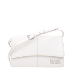 Karl Lagerfeld Witte Polyethyleen Crossbodytas