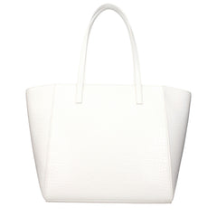 Karl Lagerfeld White Polyethylene Shoulder Bag