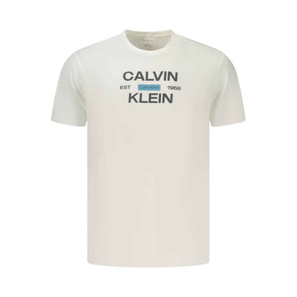 Calvin Klein White Cotton Men's T-Shirt