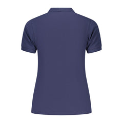 Noorwegen 1963 Blauw Katoenen Dames Poloshirt
