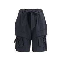 Marant Etoile Zwarte Viscose Bermuda Shorts