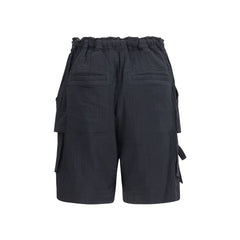Marant Etoile Zwarte Viscose Bermuda Shorts