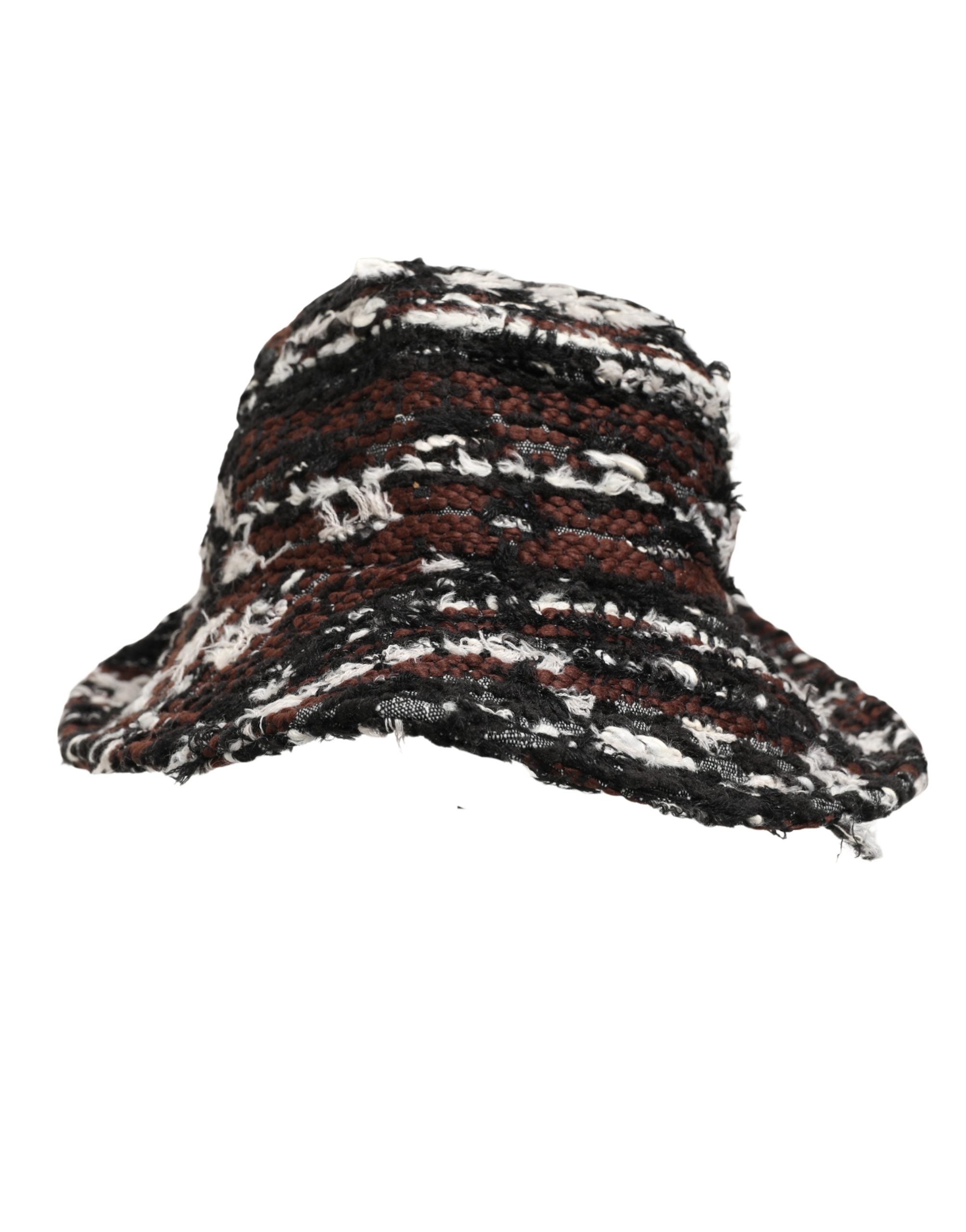 Dolce & Gabbana Dames Multicolor Acryl Tweed Emmer Hoed