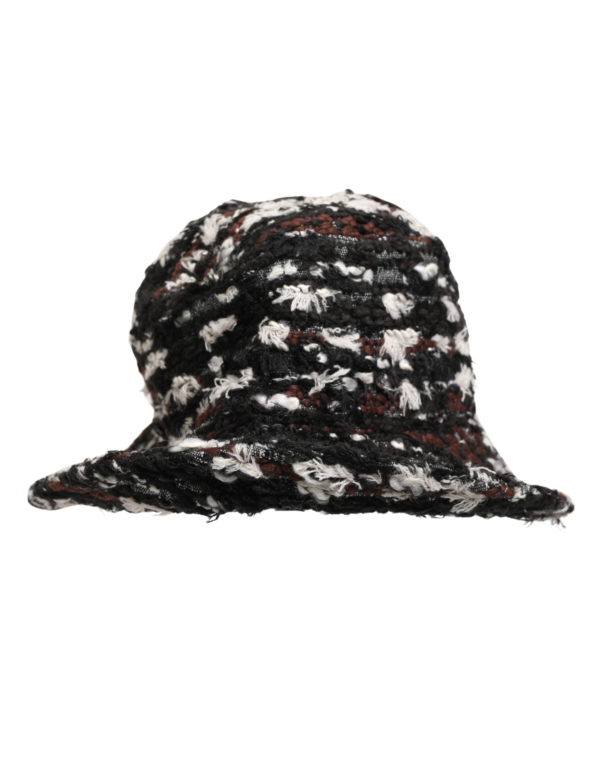 Dolce & Gabbana Dames Multicolor Acryl Tweed Emmer Hoed