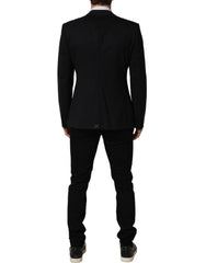 Dolce & Gabbana Zwarte Wollen Single Breasted Blazer Jasje
