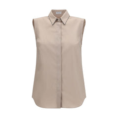 Brunello Cucinelli Beige Cotton Shirt