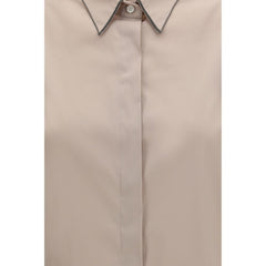 Brunello Cucinelli Beige Cotton Shirt