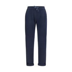 Brunello Cucinelli Blauwe Casual Broek van Polyamide