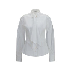 Brunello Cucinelli Wit Katoenen Overhemd