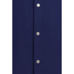 Brunello Cucinelli Blue Cashmere Full-Length Jacket