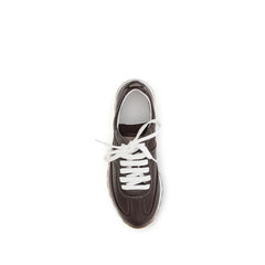 Brunello Cucinelli Bruin Kalfsleer Bos Taurus Atletische Sneakers