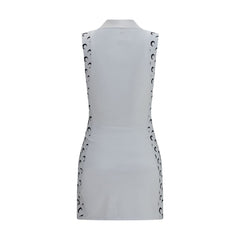 Marine Serre Witte Casual Jurk van Polyamide