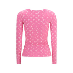 Marine Serre Veelkleurig Polyamide T-shirt met lange mouwen